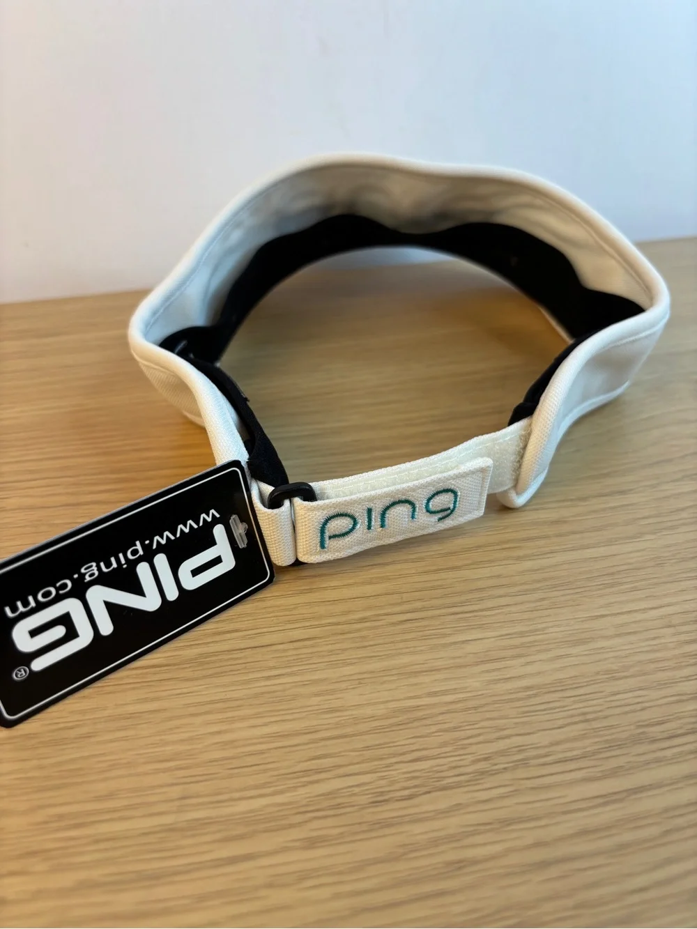 PING White & Teal Golf Visor NWT